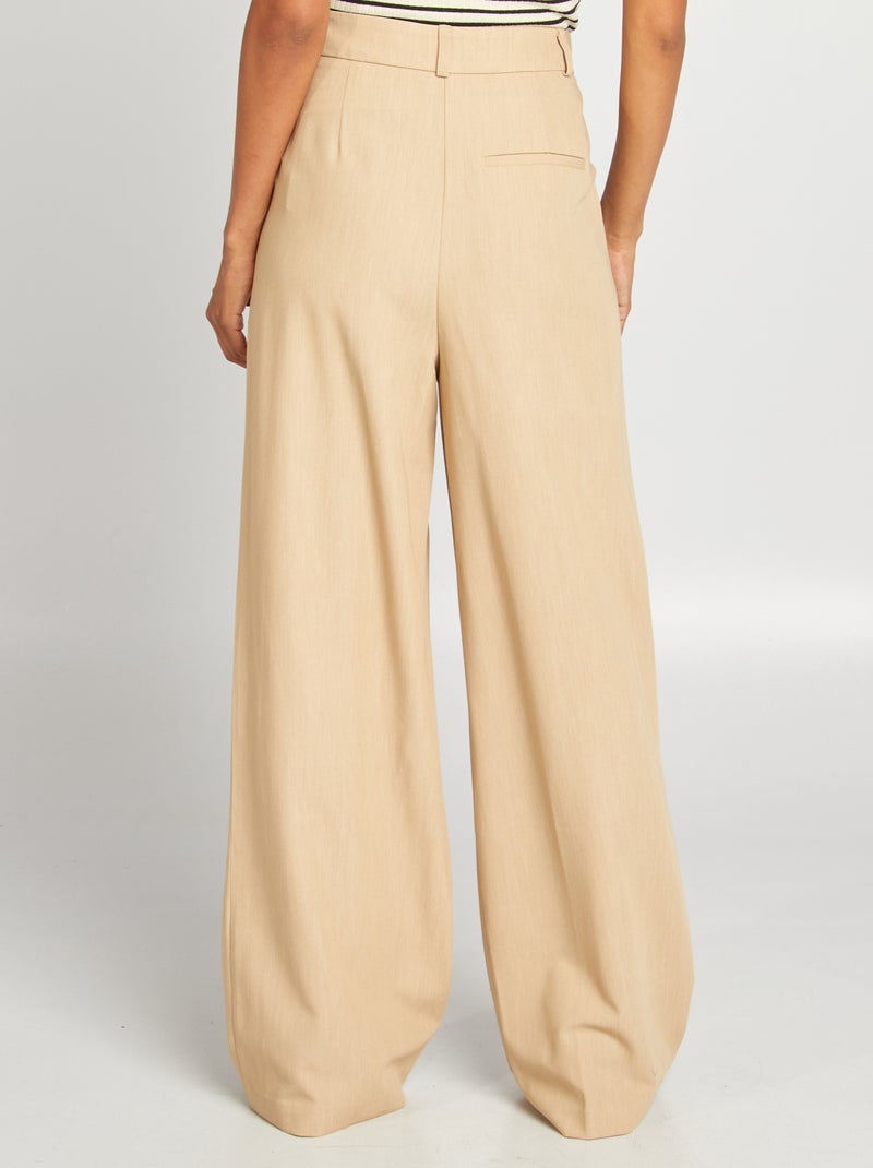 Wijde broek in gekleed model BIEGE - Kiabi