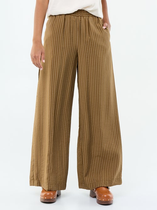 Wijde broek met 2 zakken - Kiabi