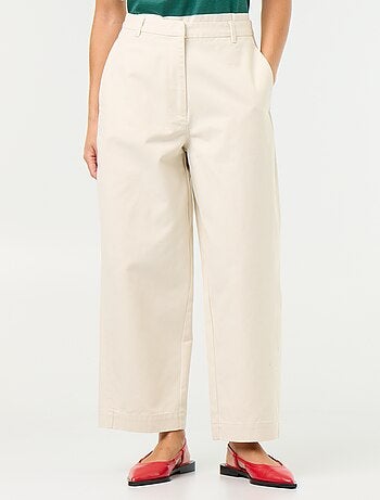 Wijde broek met barrel fit