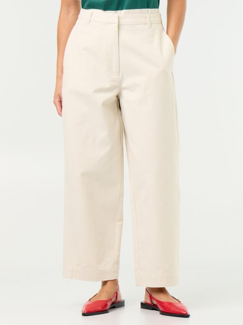 Wijde broek met barrel fit - Kiabi
