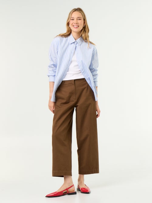 Wijde broek met barrel fit - Kiabi