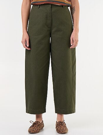 Wijde broek met barrel fit
