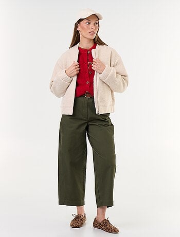 Wijde broek met barrel fit