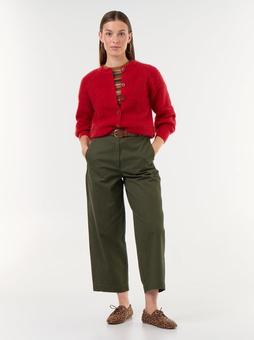 Wijde broek met barrel fit - Kiabi