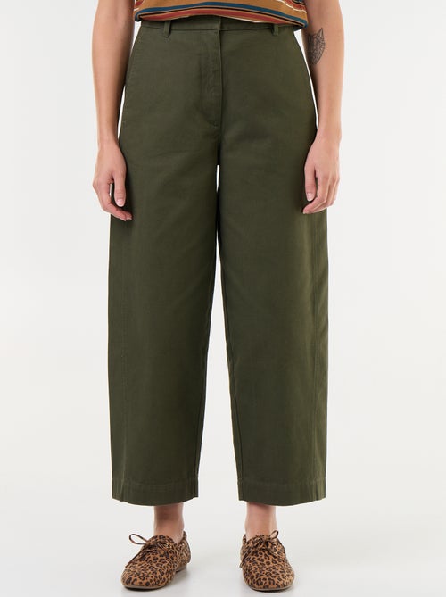Wijde broek met barrel fit - Kiabi