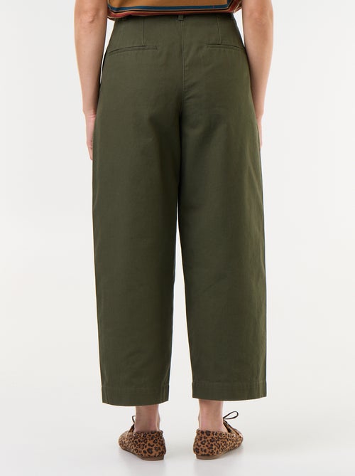 Wijde broek met barrel fit - Kiabi