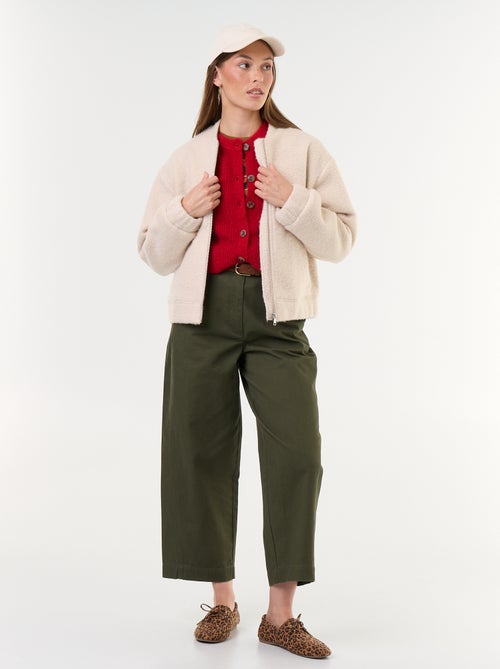 Wijde broek met barrel fit - Kiabi