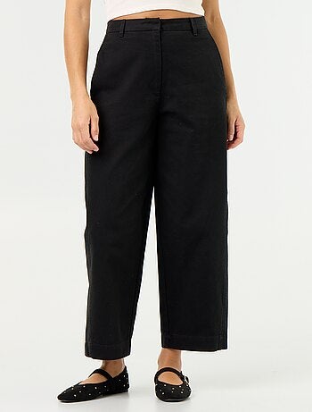 Wijde broek met barrel fit