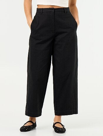 Wijde broek met barrel fit