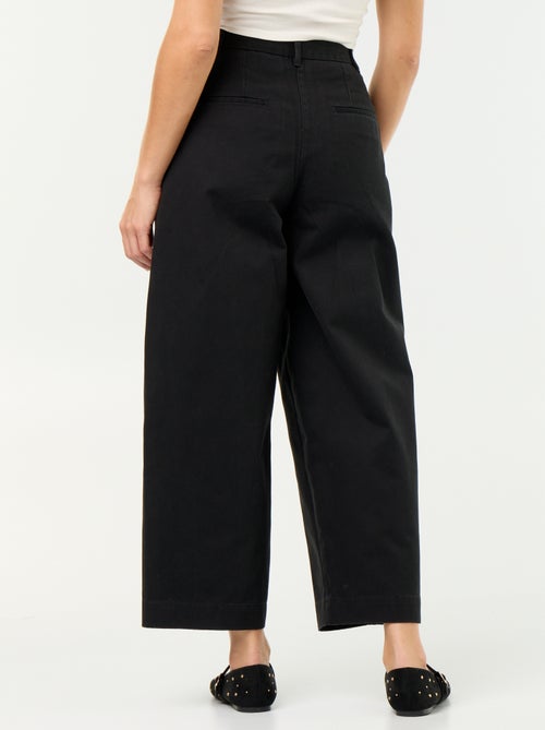 Wijde broek met barrel fit - Kiabi