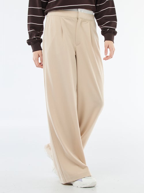 Wijde broek met boxer tailleband - Kiabi