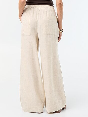 Wijde broek met elastische taille