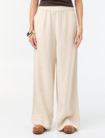 Wijde broek met elastische taille