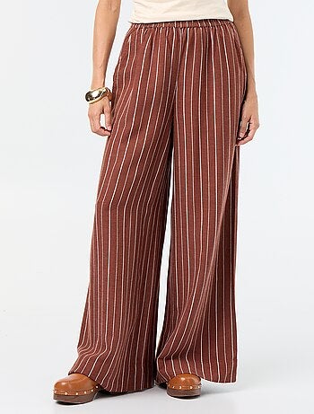 Wijde broek met elastische taille