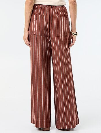 Wijde broek met elastische taille