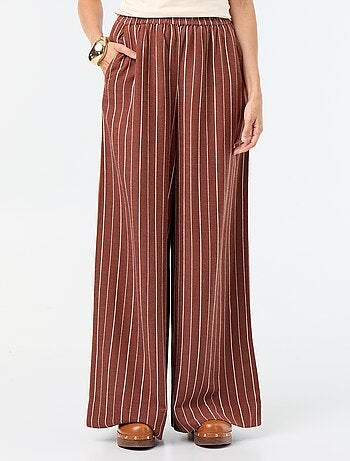 Wijde broek met elastische taille