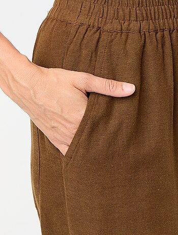 Wijde broek met elastische taille