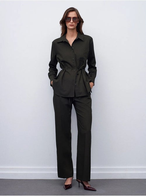 Wijde broek met elastische taille dilvin - Kiabi Wijde broek met elastische taille dilvin - Kiabi