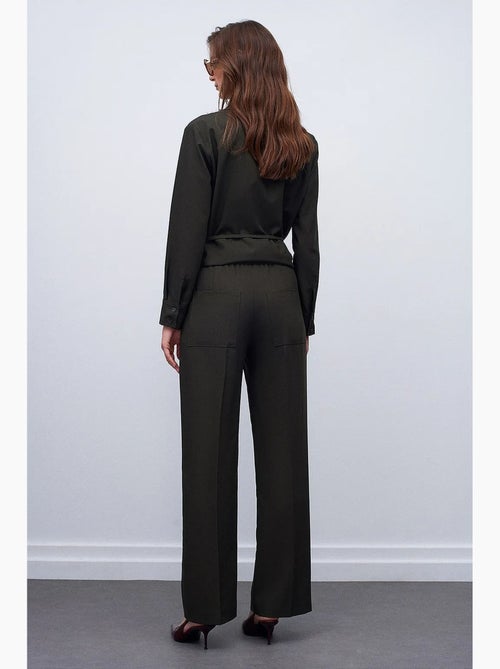Wijde broek met elastische taille dilvin - Kiabi Wijde broek met elastische taille dilvin - Kiabi