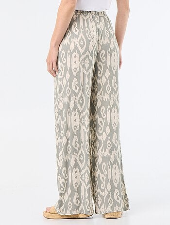 Wijde broek met elastische taille