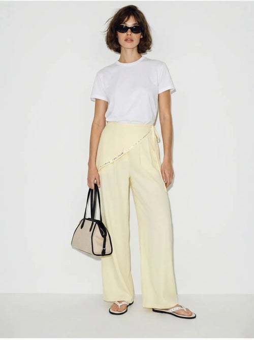 Wijde broek met elastische taille lucci - Kiabi Wijde broek met elastische taille lucci - Kiabi