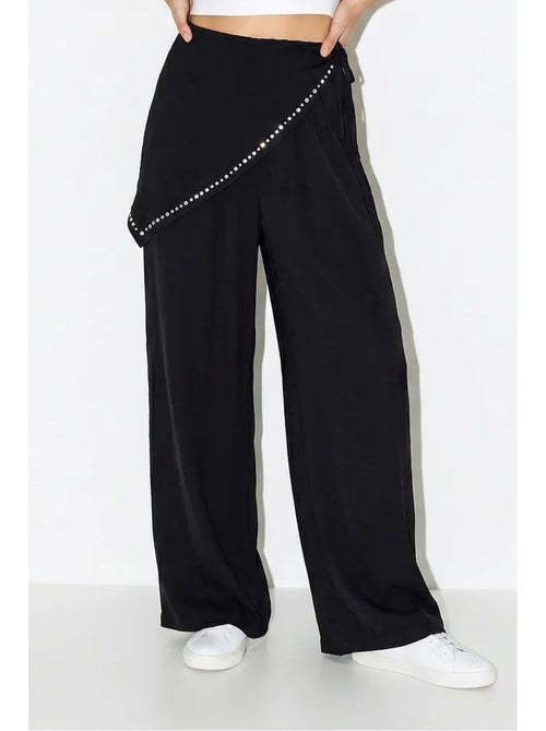 Wijde broek met elastische taille lucci - Kiabi Wijde broek met elastische taille lucci - Kiabi