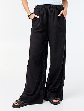 Wijde broek met elastische taille