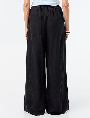 Wijde broek met elastische taille