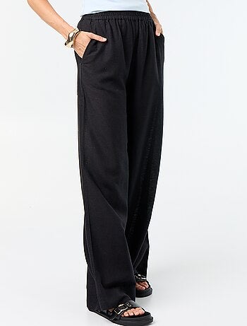 Wijde broek met elastische taille