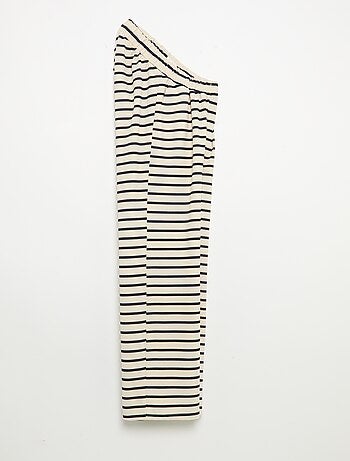 Wijde broek met hoge taille - collectie gemakkelijk aan te trekken