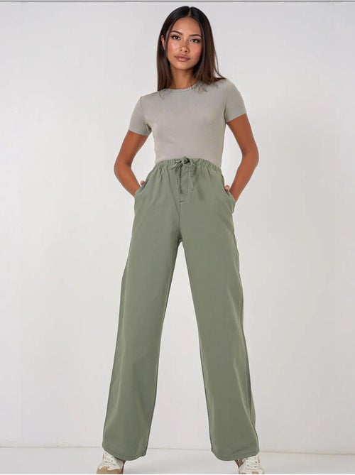 Wijde broek met hoge taille bdart - Kiabi Wijde broek met hoge taille bdart - Kiabi