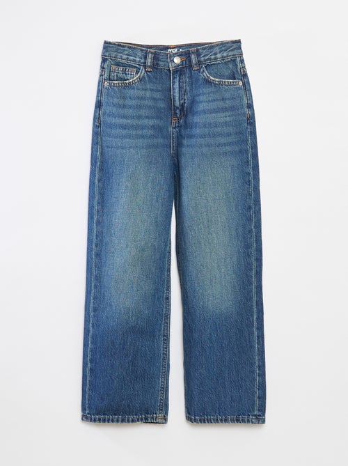 Wijde broek met hoge taille - Kiabi