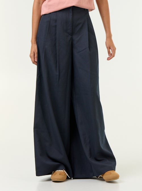 Wijde broek met hoge taille - Kiabi Wijde broek met hoge taille - Kiabi