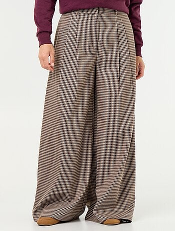 Wijde broek met hoge taille
