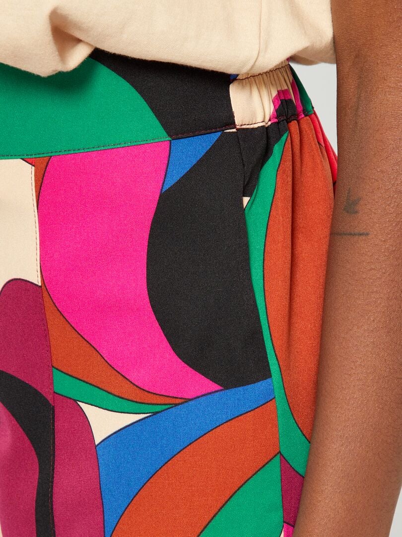 Dames pyjama slaappak, gestreepte broek, schattig luidier motief - ook in extra grote maten