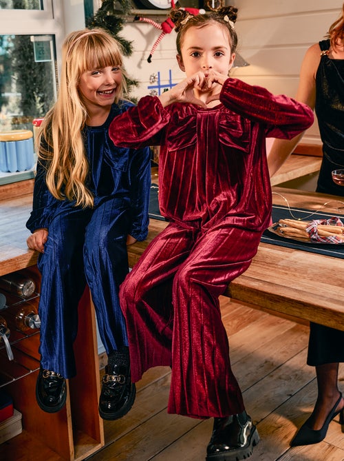 Wijde broek met wijde pijpen van zachte, stevige ribjersey - Kiabi