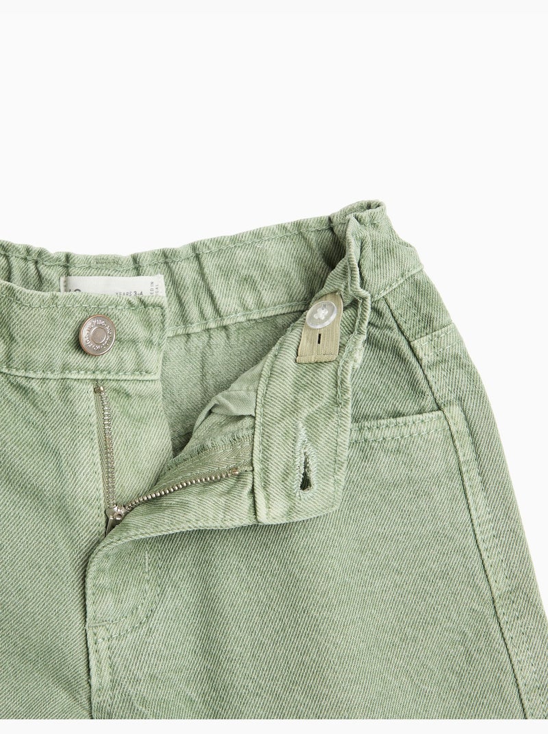 Wijde broek, mo fashion Groen - Kiabi