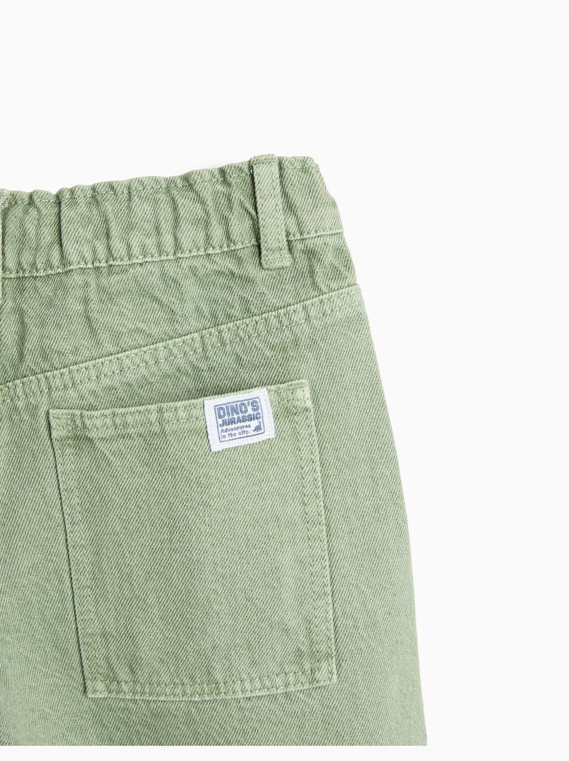 Wijde broek, mo fashion Groen - Kiabi