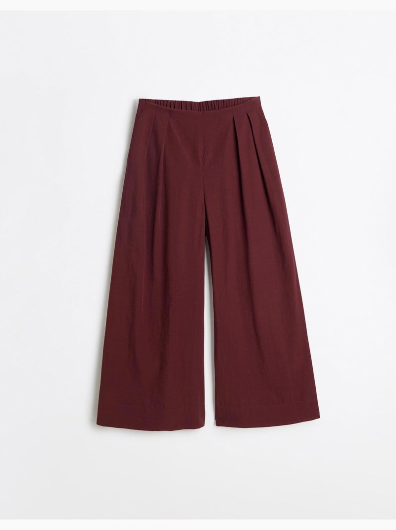 Wijde broek, mo fashion Rood - Kiabi