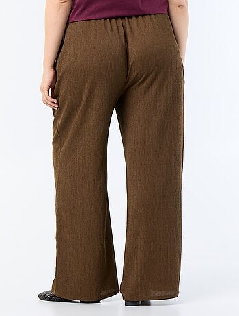 Wijde broek van crêpe tricot