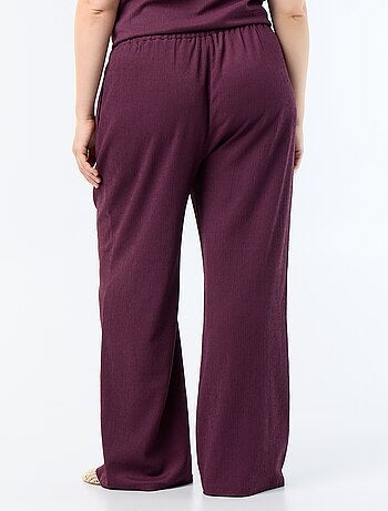 Wijde broek van crêpe tricot