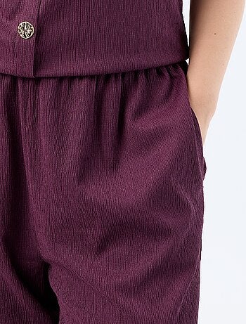 Wijde broek van crêpe tricot