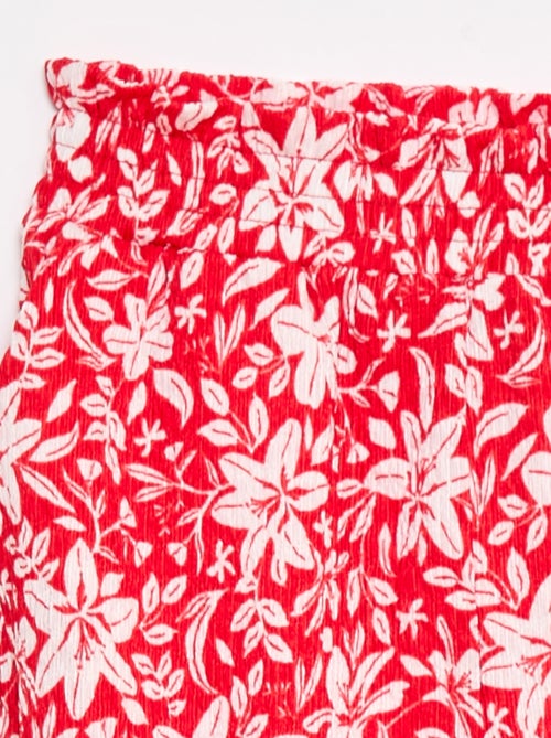 Wijde broek van crêpe tricot - Kiabi