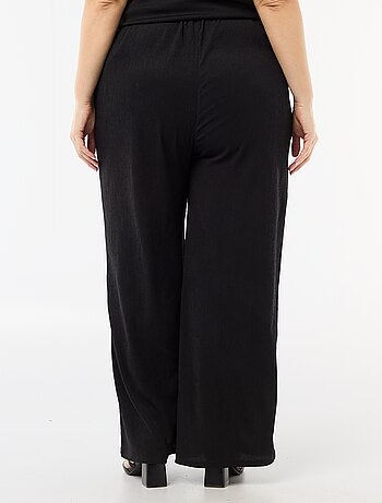 Wijde broek van crêpe tricot