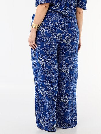 Wijde broek van crêpetricot