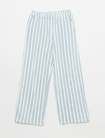 Wijde broek van crêpetricot