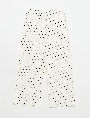 Wijde broek van crêpetricot
