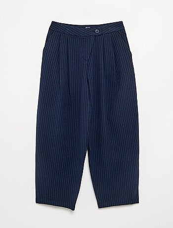 Wijde broek van flanel