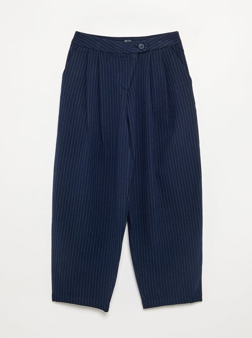 Wijde broek van flanel - Kiabi