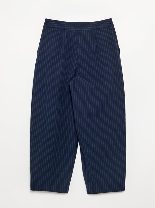 Wijde broek van flanel - Kiabi